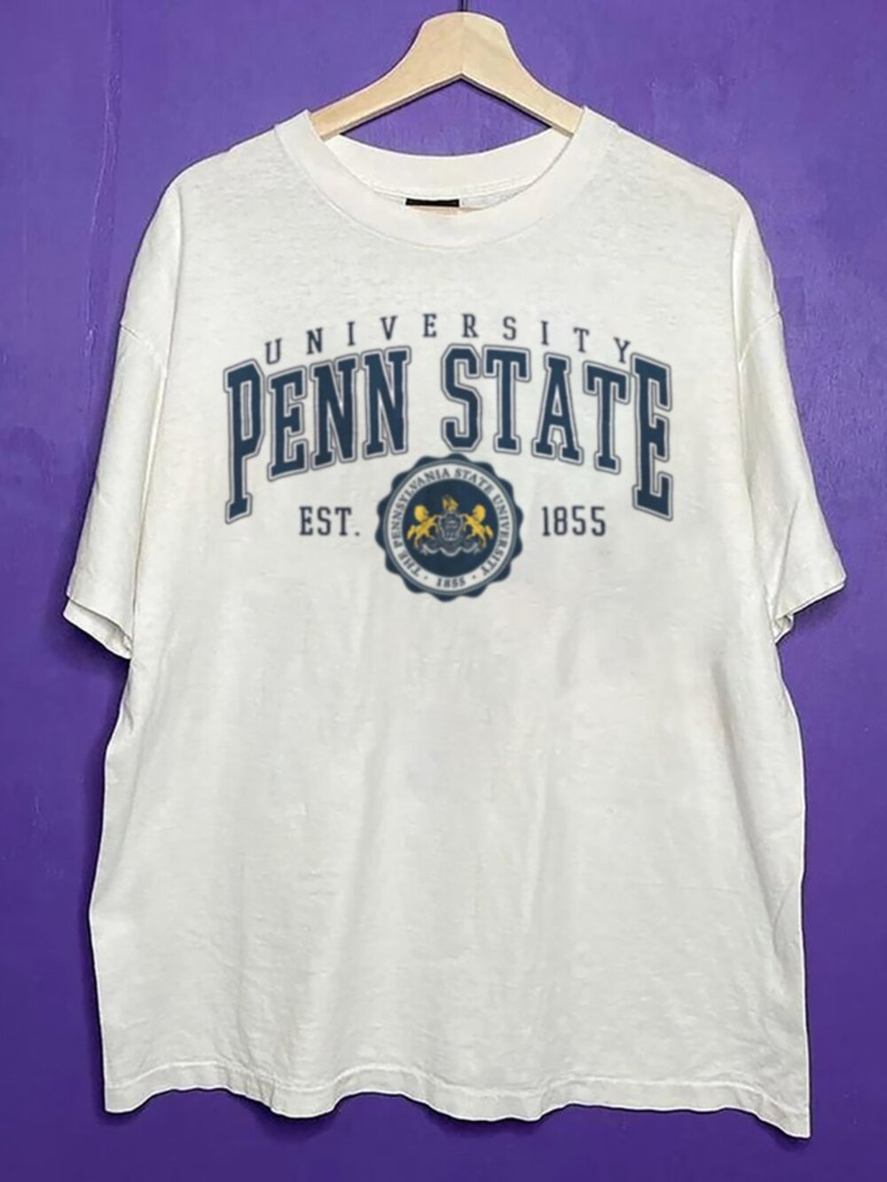 Vintage 90s Penn State Nittany Lions Logo Shirt, Penn State University Shirt Tee
